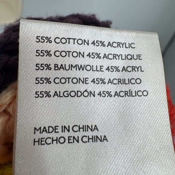 Free People Vest Women’s Size small Rainbow Stripe Summer Daze knit V neck vest - Picture 12 of 13